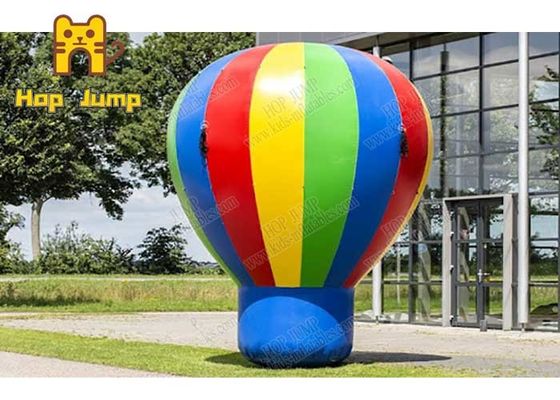 La pubblicità all'aperto Inflatables dei palloni dell'arcobaleno ha frantumato il logo su misura