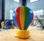La pubblicità all'aperto Inflatables dei palloni dell'arcobaleno ha frantumato il logo su misura