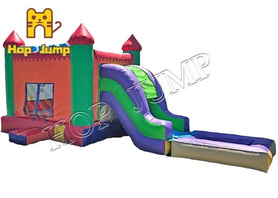 Bambini combinati Inflatables 4x8m NFPA 701 dello scorrevole rimbalzante del castello del PVC