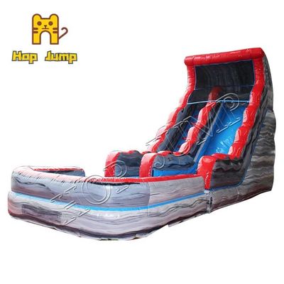 Bambini Grey Marble Inflatable Water Slide con il salto gigante del luppolo dello scorrevole dello stagno